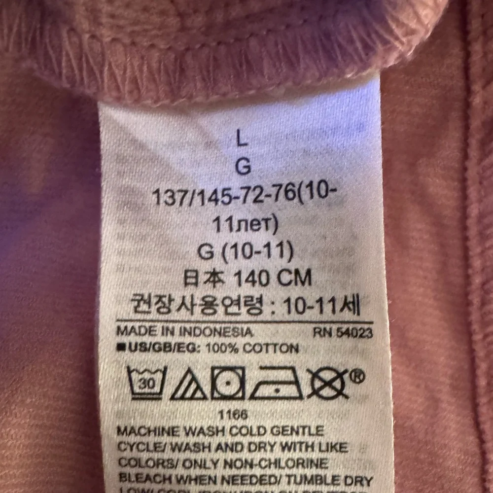 Old Navy Girls Pink Corduroy Button Front Dress Long Sleeve Size L 10/12